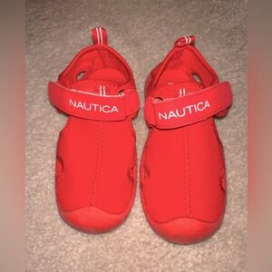 Nautica Red Water Shoes Slip-On Mesh‎
